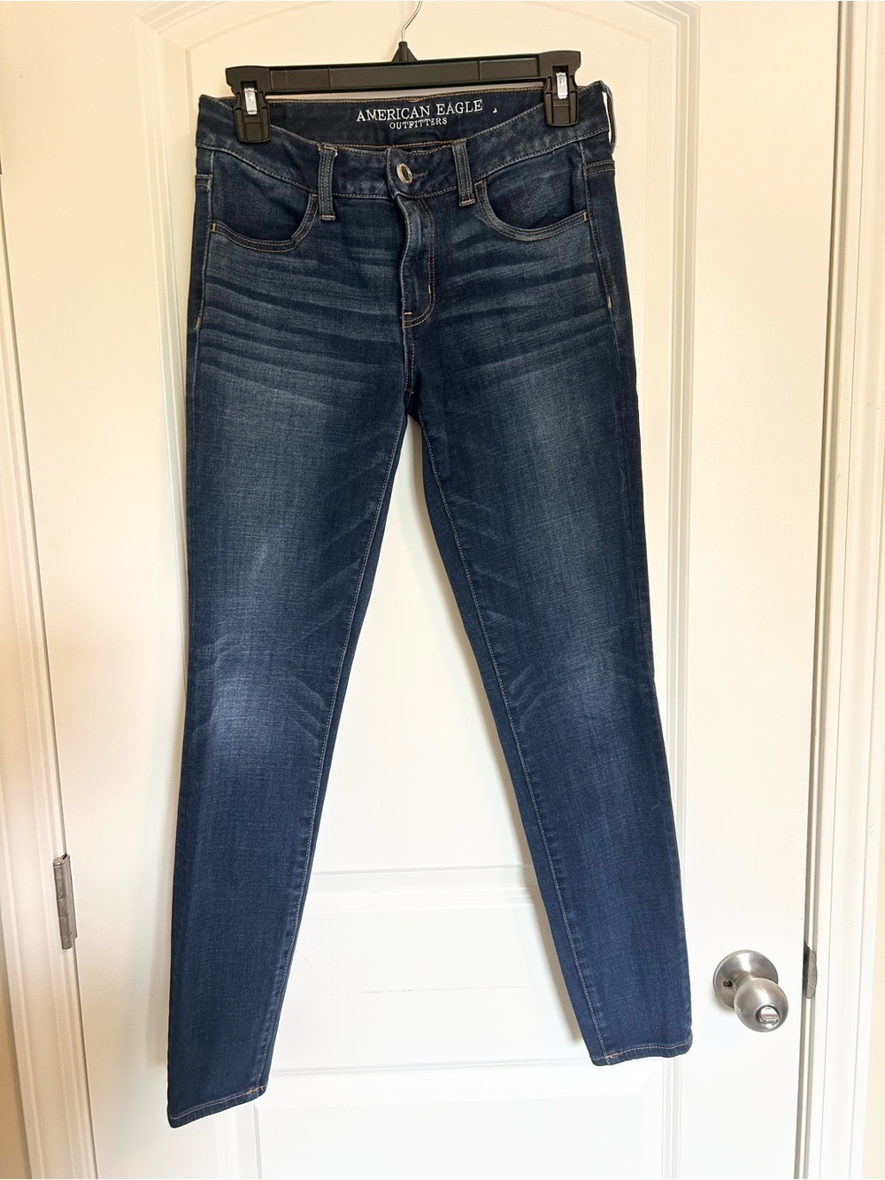 American Eagle Outfitters Women's Indigo Skinny Jeans super super stretch X